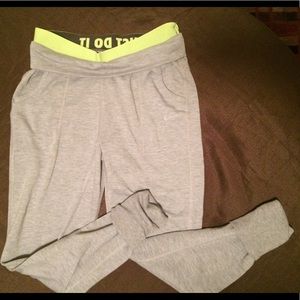 Nike fold down sweatpants/joggers